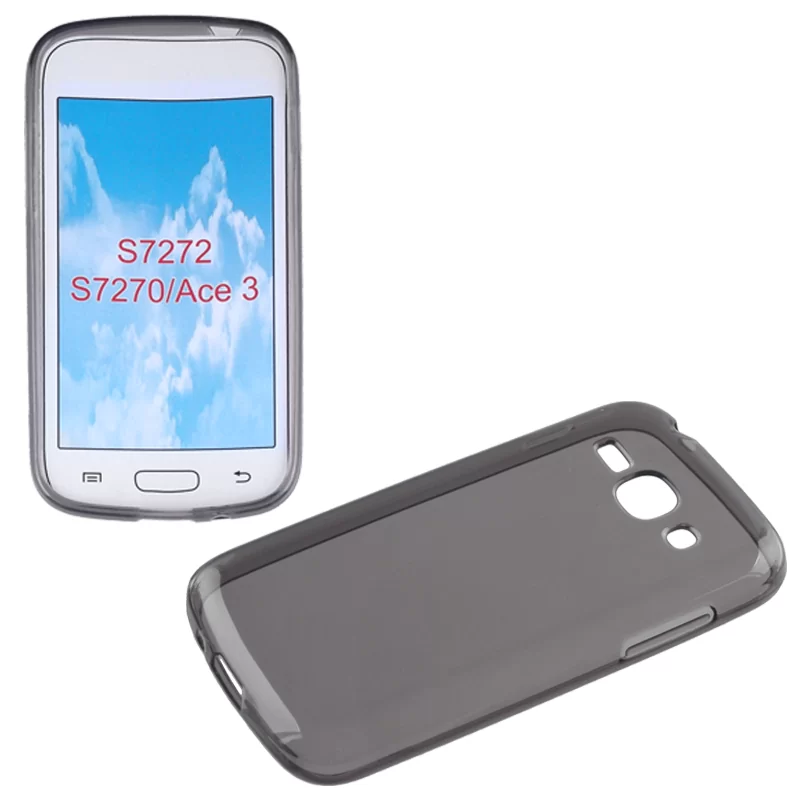 VOLTE-TEL SLIMCOLOR TPU ΘΗΚΗ SAMSUNG ACE 3 3G S7275 ΔΙΑΦΑΝΗ ΓΚΡΙ - Image 2