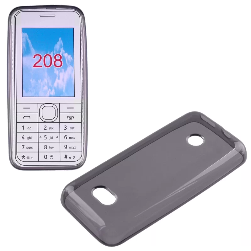 VOLTE-TEL SLIMCOLOR TPU ΘΗΚΗ NOKIA 208 ΔΙΑΦΑΝΗ ΓΚΡΙ - Image 2
