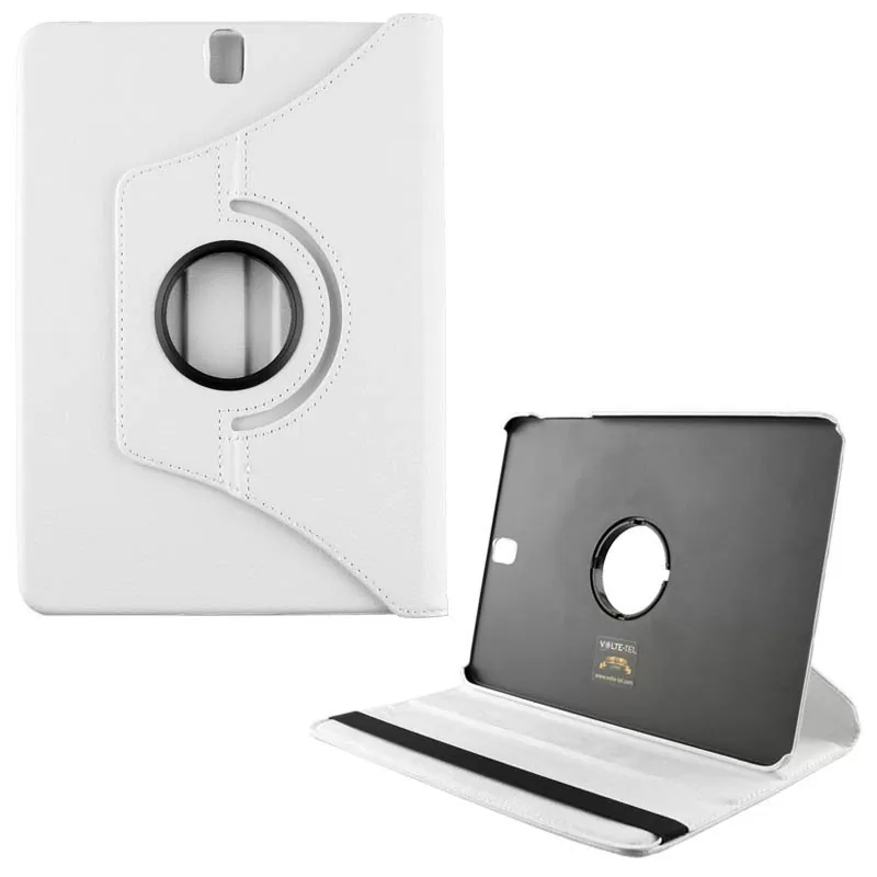 VOLTE- TEL LEATHER BOOK ROTATING STAND ΘΗΚΗ SAMSUNG T830/T835 TAB S4 10.5in WHITE