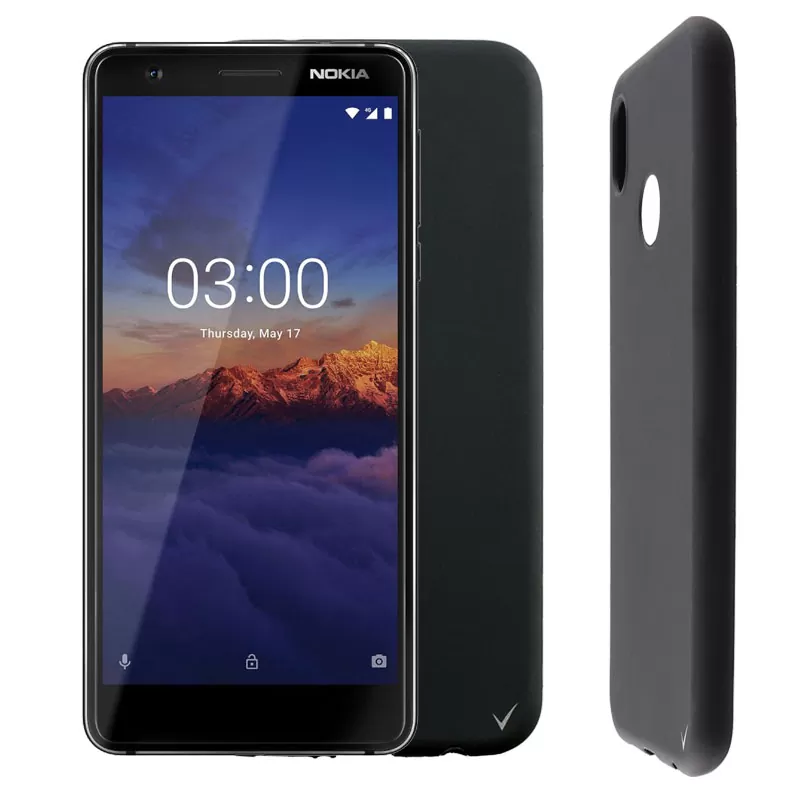 VOLTE-TEL SILICON TPU ΘΗΚΗ NOKIA 3.1 5.2in  CAMERA GUARD BLACK