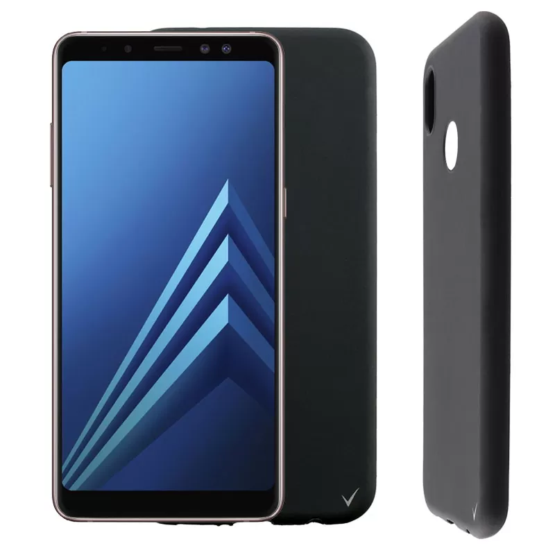 VOLTE-TEL SILICON TPU ΘΗΚΗ SAMSUNG A8 2018 A530 5.6in  CAMERA GUARD BLACK