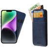 IDOL 1991 ΘΗΚΗ IPHONE 14 PLUS 6.7" ANTI-RFID LEATHER SMART WALLET CAMERA GUARD BLUE