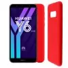 VOLTE-TEL SILICON TPU ΘΗΚΗ HUAWEI Y6 2018/Y6 PRIME 2018/HONOR 7A 5.7in  CAMERA GUARD RED