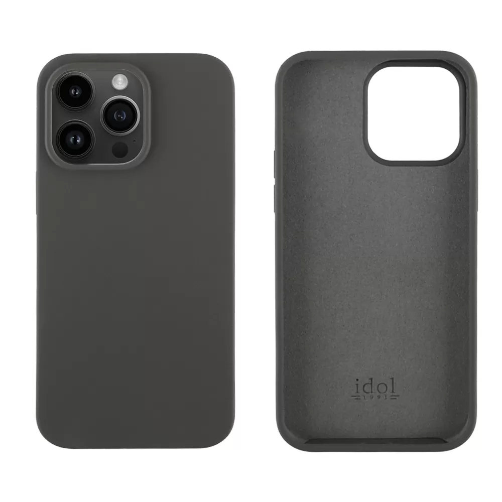 IDOL 1991 VELVET ELITE TPU ΘΗΚΗ IPHONE 14 PRO MAX 6.7in 4 SIDE CAMERA GUARD GRAPHITE
