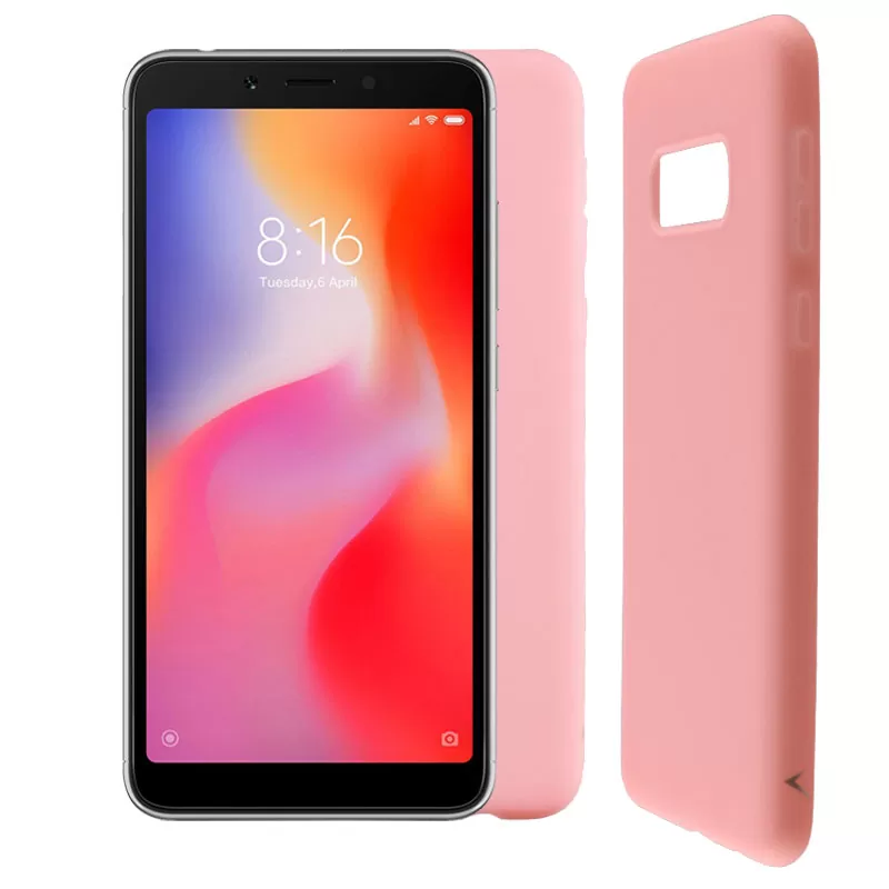 VOLTE-TEL SILICON TPU ΘΗΚΗ XIAOMI REDMI 6A 5.45in  CAMERA GUARD PINK