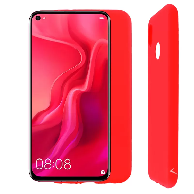 VOLTE-TEL SILICON TPU ΘΗΚΗ HUAWEI NOVA 4 6.4in  CAMERA GUARD RED