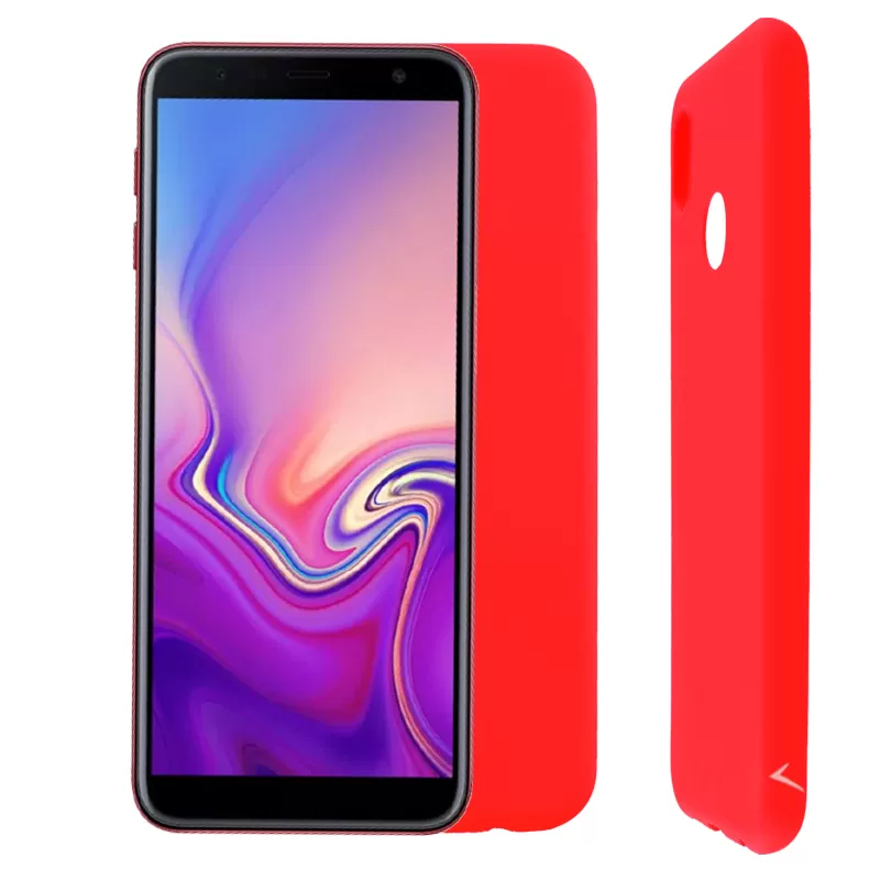 VOLTE-TEL SILICON TPU ΘΗΚΗ SAMSUNG J6 PLUS J610 6.0in  CAMERA GUARD RED