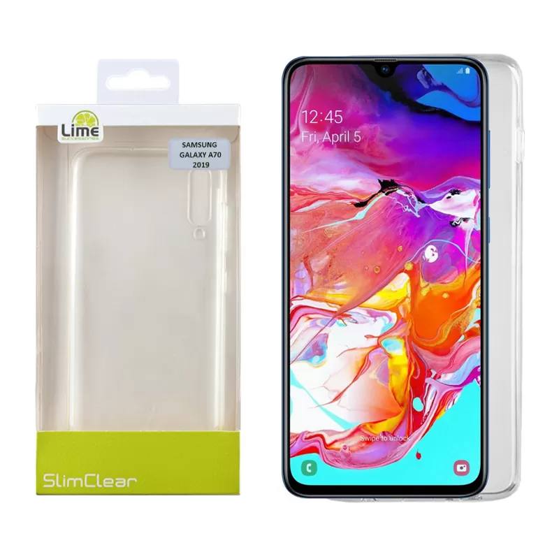 LIME SLIMCLEAR TPU ΘΗΚΗ SAMSUNG A70 2019 A705 6.7in ΔΙΑΦΑΝΗ