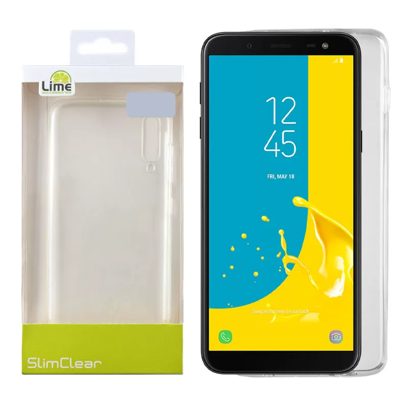 LIME SLIMCLEAR TPU ΘΗΚΗ SAMSUNG J6 2018 J600 5.6in ΔΙΑΦΑΝΗ