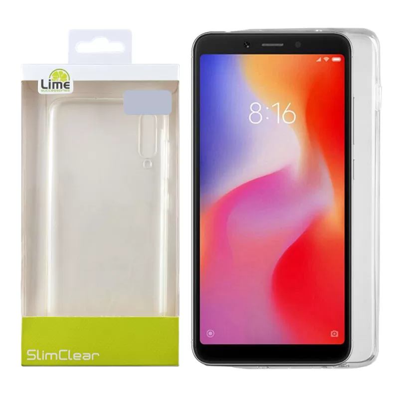 LIME SLIMCLEAR TPU ΘΗΚΗ XIAOMI REDMI 6A 5.45in ΔΙΑΦΑΝΗ