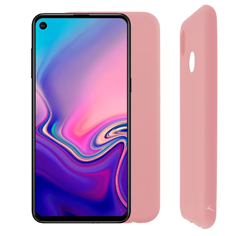 VOLTE-TEL SILICON TPU ΘΗΚΗ SAMSUNG A8s 6.4in  CAMERA GUARD PINK