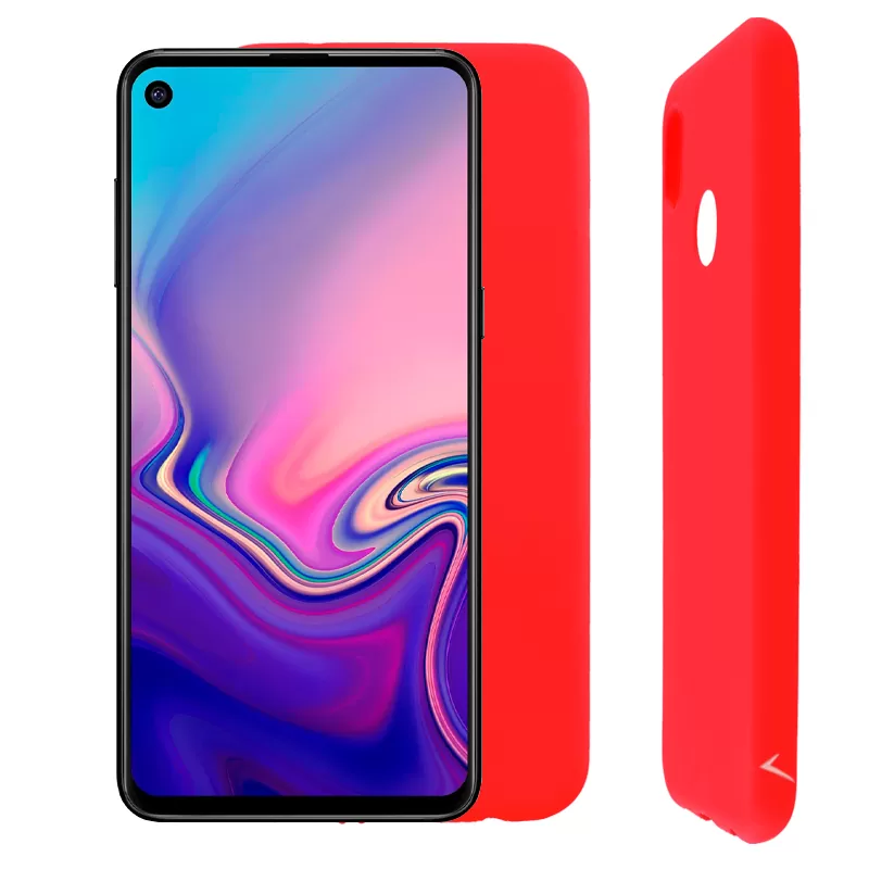 VOLTE-TEL SILICON TPU ΘΗΚΗ SAMSUNG A8s 6.4in  CAMERA GUARD RED