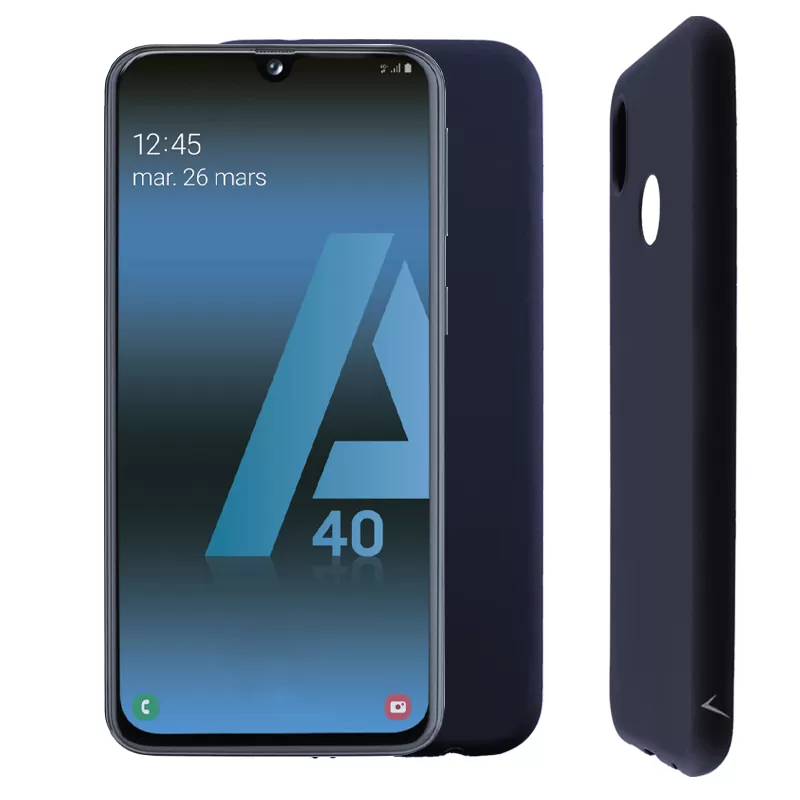VOLTE-TEL SILICON TPU ΘΗΚΗ SAMSUNG A40 A405 5.9in  CAMERA GUARD BLUE