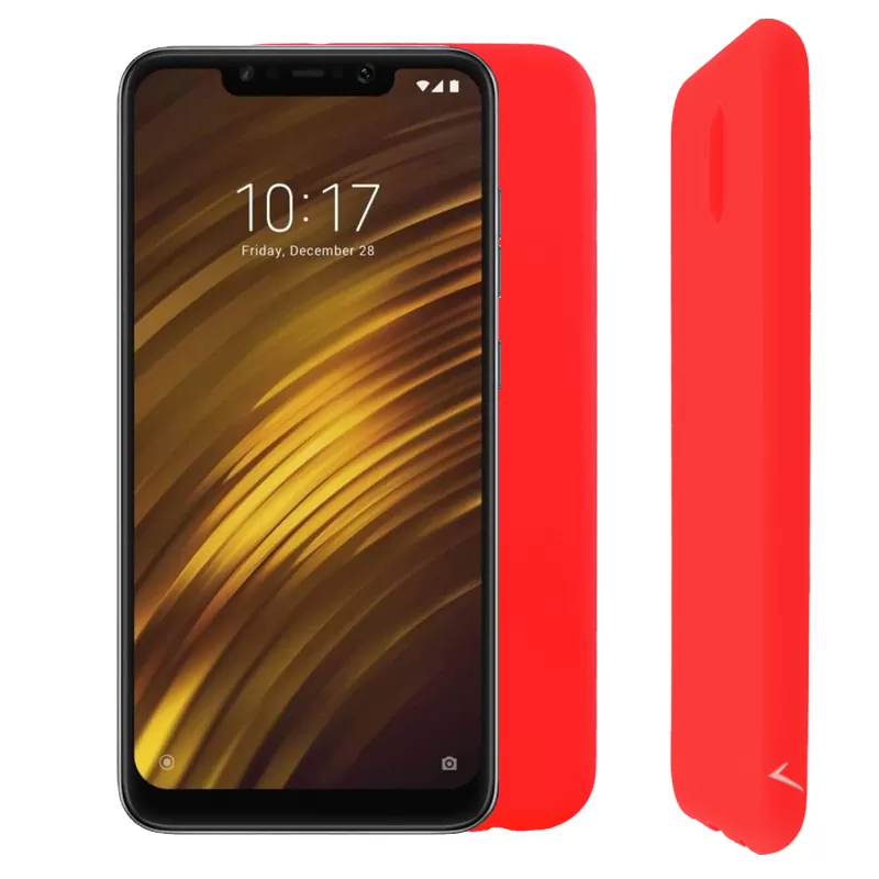 VOLTE-TEL SILICON TPU ΘΗΚΗ XIAOMI POCOPHONE F1 6.18in  CAMERA GUARD RED