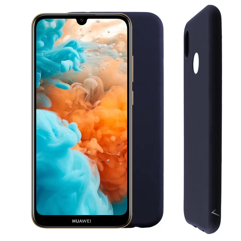 VOLTE-TEL SILICON TPU ΘΗΚΗ HUAWEI Y6 PRO/Y6 2019 6.09in  CAMERA GUARD BLUE