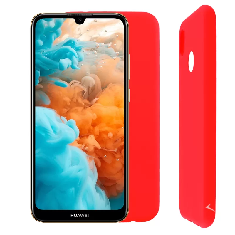 VOLTE-TEL SILICON TPU ΘΗΚΗ HUAWEI Y6 PRO/Y6 2019 6.09in  CAMERA GUARD RED
