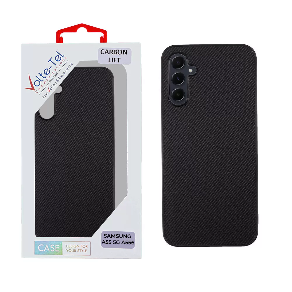 VOLTE-TEL CARBON LIFT ΘΗΚΗ SAMSUNG A55 5G A556 6.6in  CAMERA GUARD BLACK