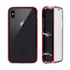 IDOL 1991 ΘΗΚΗ IPHONE XS MAX 6.5" MAGNETIC METAL FRAME RED+TEMPERED GLASS BACK-FRONT