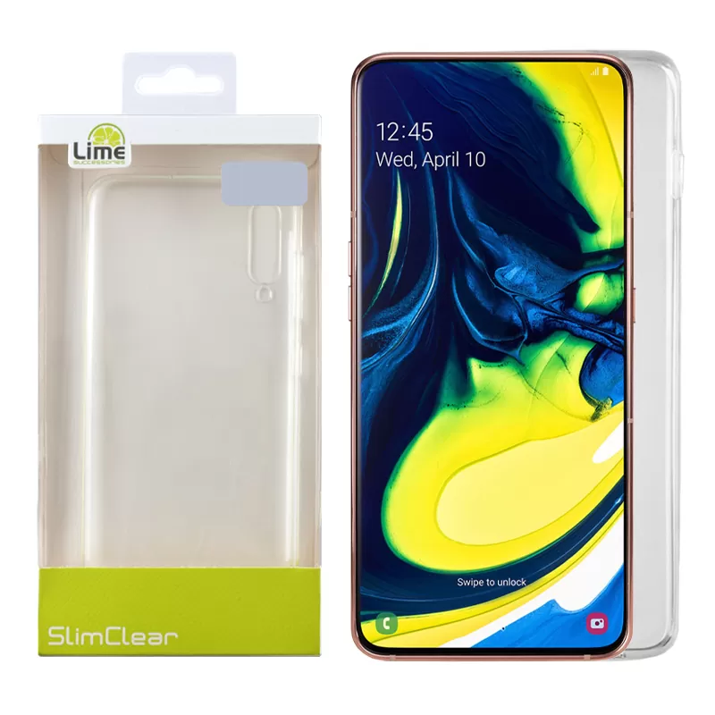 LIME SLIMCLEAR TPU ΘΗΚΗ SAMSUNG A80 2019 A805 6.7in ΔΙΑΦΑΝΗ