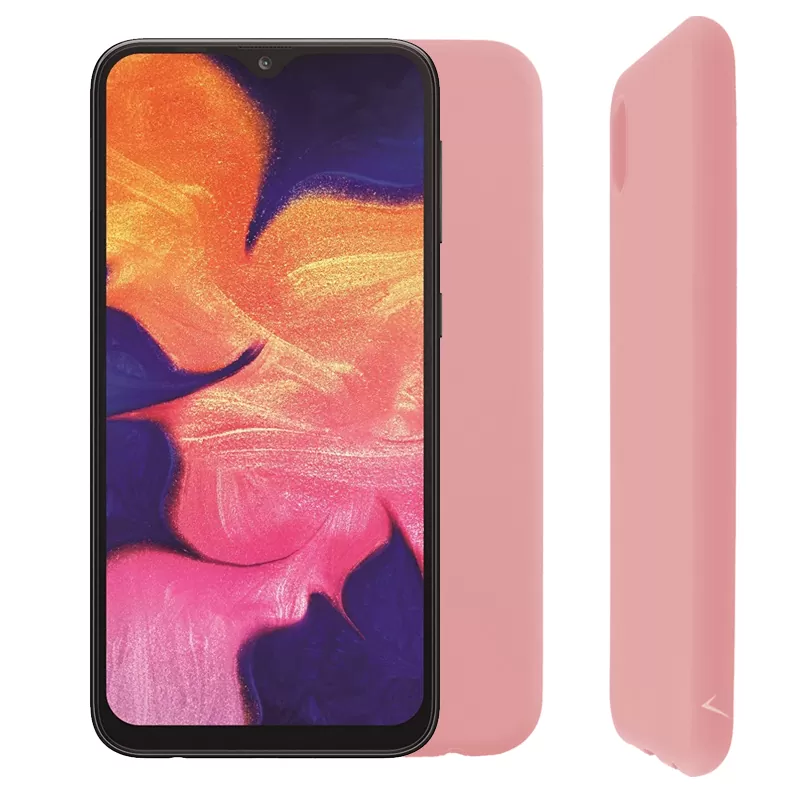 VOLTE-TEL SILICON TPU ΘΗΚΗ SAMSUNG A10 2019 A105 6.2in  CAMERA GUARD PINK