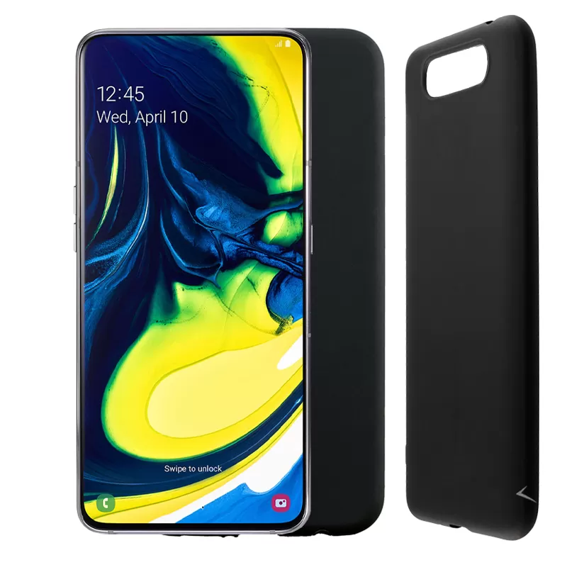 VOLTE-TEL SILICON TPU ΘΗΚΗ SAMSUNG A80 2019 A805 6.7in  CAMERA GUARD BLACK