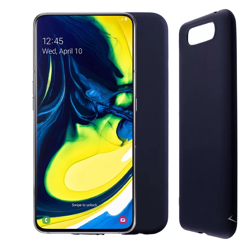 VOLTE-TEL SILICON TPU ΘΗΚΗ SAMSUNG A80 2019 A805 6.7in  CAMERA GUARD BLUE