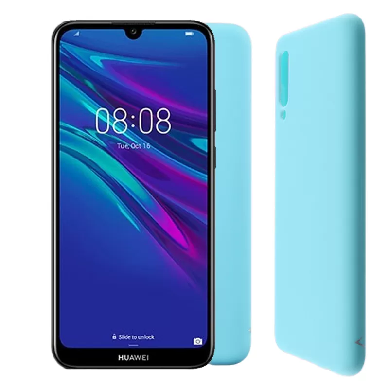 VOLTE-TEL SILICON TPU ΘΗΚΗ HUAWEI Y6 PRO/Y6 2019 6.09in  CAMERA GUARD LIGHT BLUE