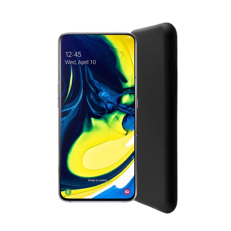 LIME VELVET TPU ΘΗΚΗ SAMSUNG A80 2019 A805 6.7in 4 SIDE BLACK - Image 4