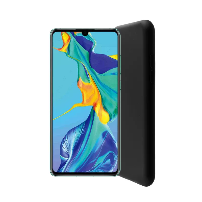 LIME VELVET TPU ΘΗΚΗ HUAWEI P30 6.1in 4 SIDE BLACK - Image 4