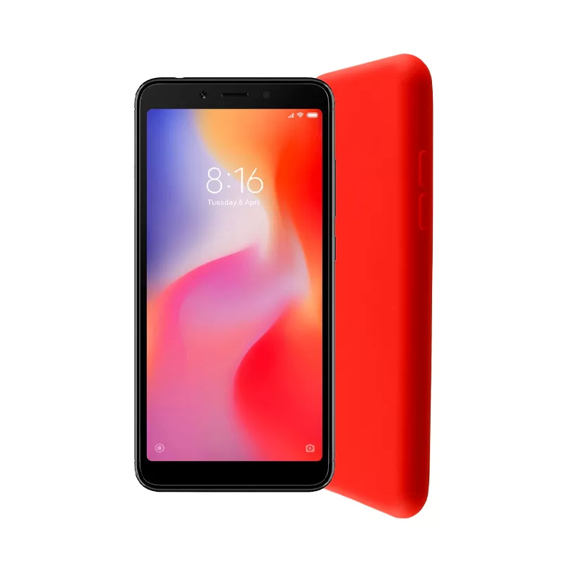 LIME VELVET TPU ΘΗΚΗ XIAOMI REDMI 6 5.45in 4 SIDE RED - Image 4