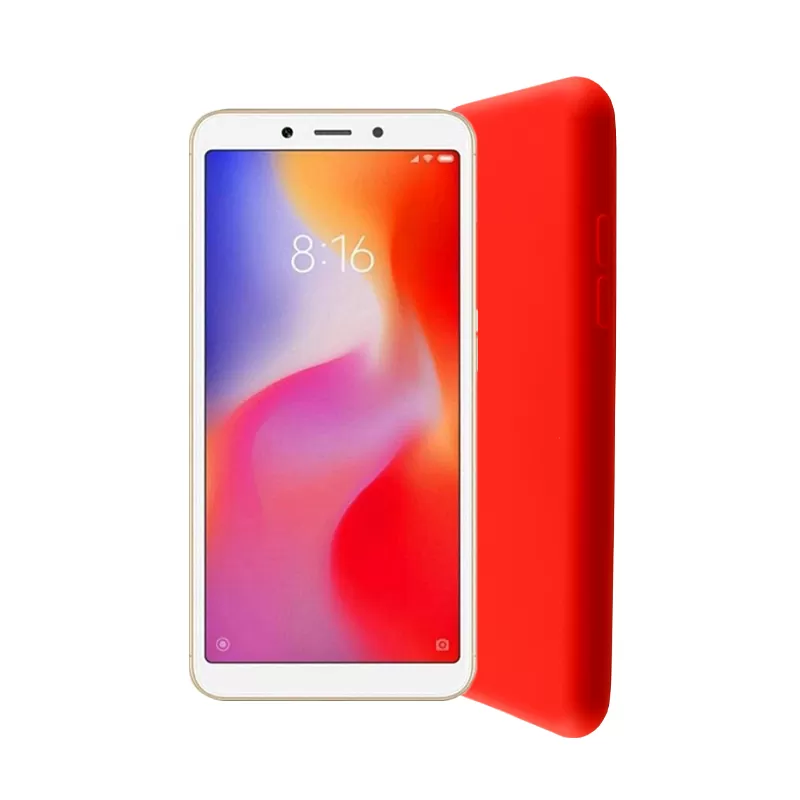 LIME VELVET TPU ΘΗΚΗ XIAOMI REDMI 6A 5.45in 4 SIDE RED - Image 4