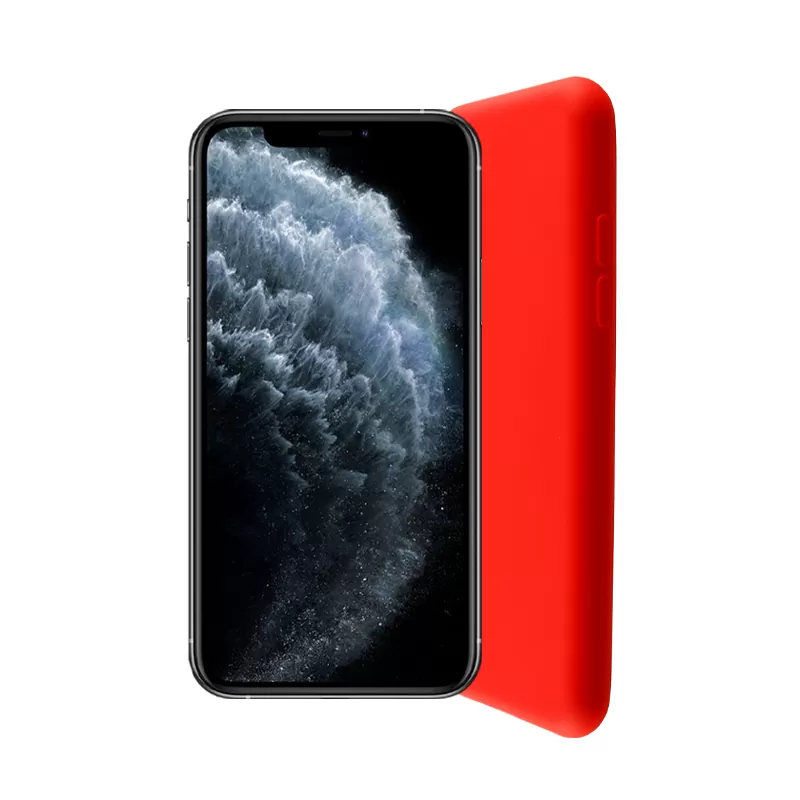 LIME VELVET TPU ΘΗΚΗ IPHONE 11 PRO 5.8in 4 SIDE RED - Image 4