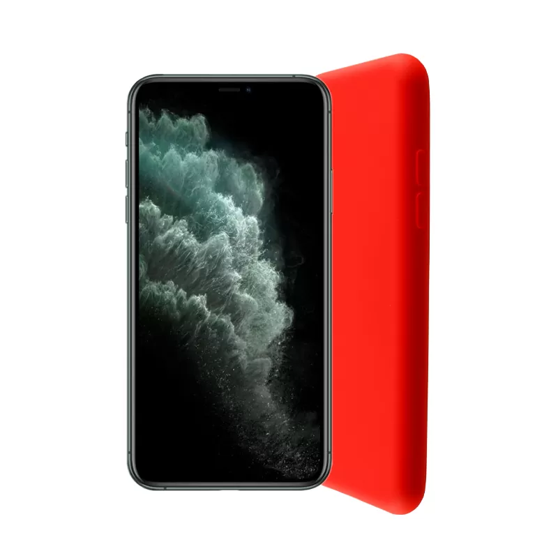 LIME VELVET TPU ΘΗΚΗ IPHONE 11 PRO MAX 6.5in 4 SIDE RED - Image 4