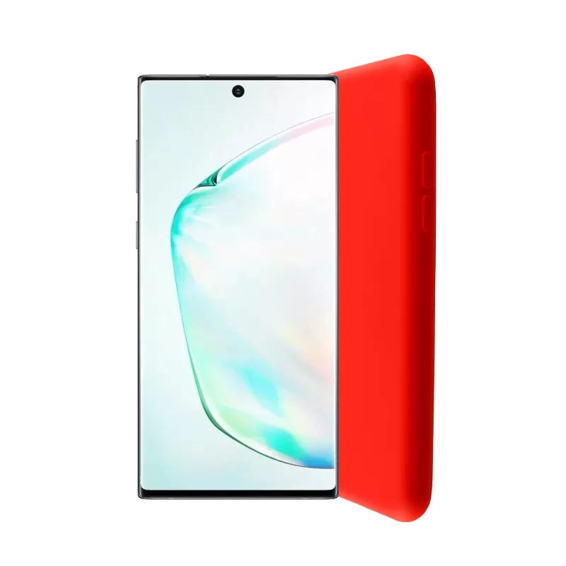 LIME VELVET TPU ΘΗΚΗ SAMSUNG NOTE 10 N970F 6.3in 4 SIDE RED - Image 4