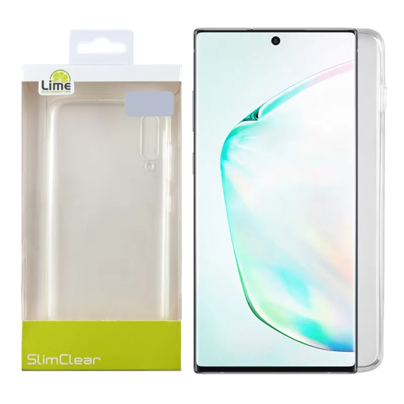 LIME SLIMCLEAR TPU ΘΗΚΗ SAMSUNG NOTE 10 N970F 6.3in ΔΙΑΦΑΝΗ