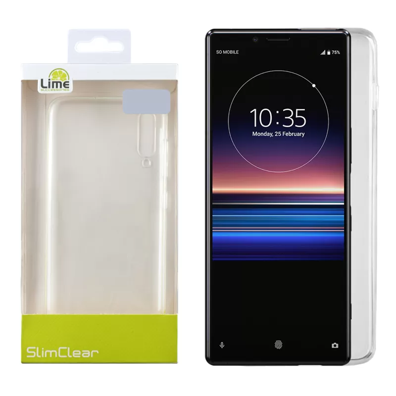 LIME SLIMCLEAR TPU ΘΗΚΗ SONY XPERIA 1 6.5in ΔΙΑΦΑΝΗ
