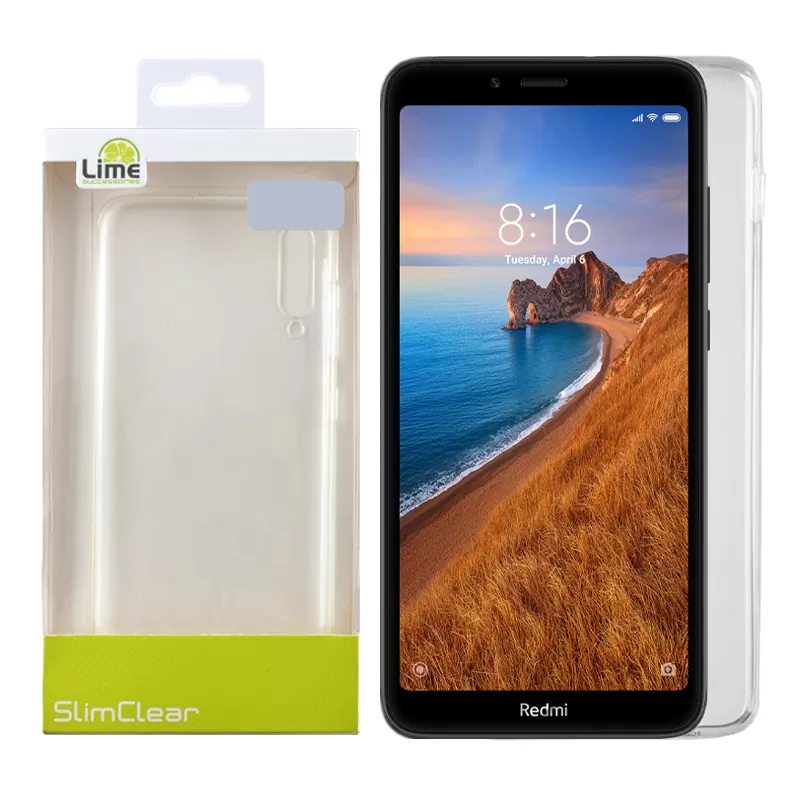 LIME SLIMCLEAR TPU ΘΗΚΗ XIAOMI REDMI 7A 5.45in CAMERA GUARD ΔΙΑΦΑΝΗ