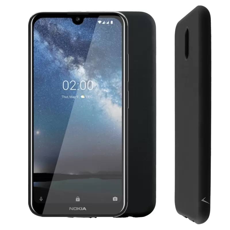 VOLTE-TEL SILICON TPU ΘΗΚΗ NOKIA 2.2 5.71in  CAMERA GUARD BLACK