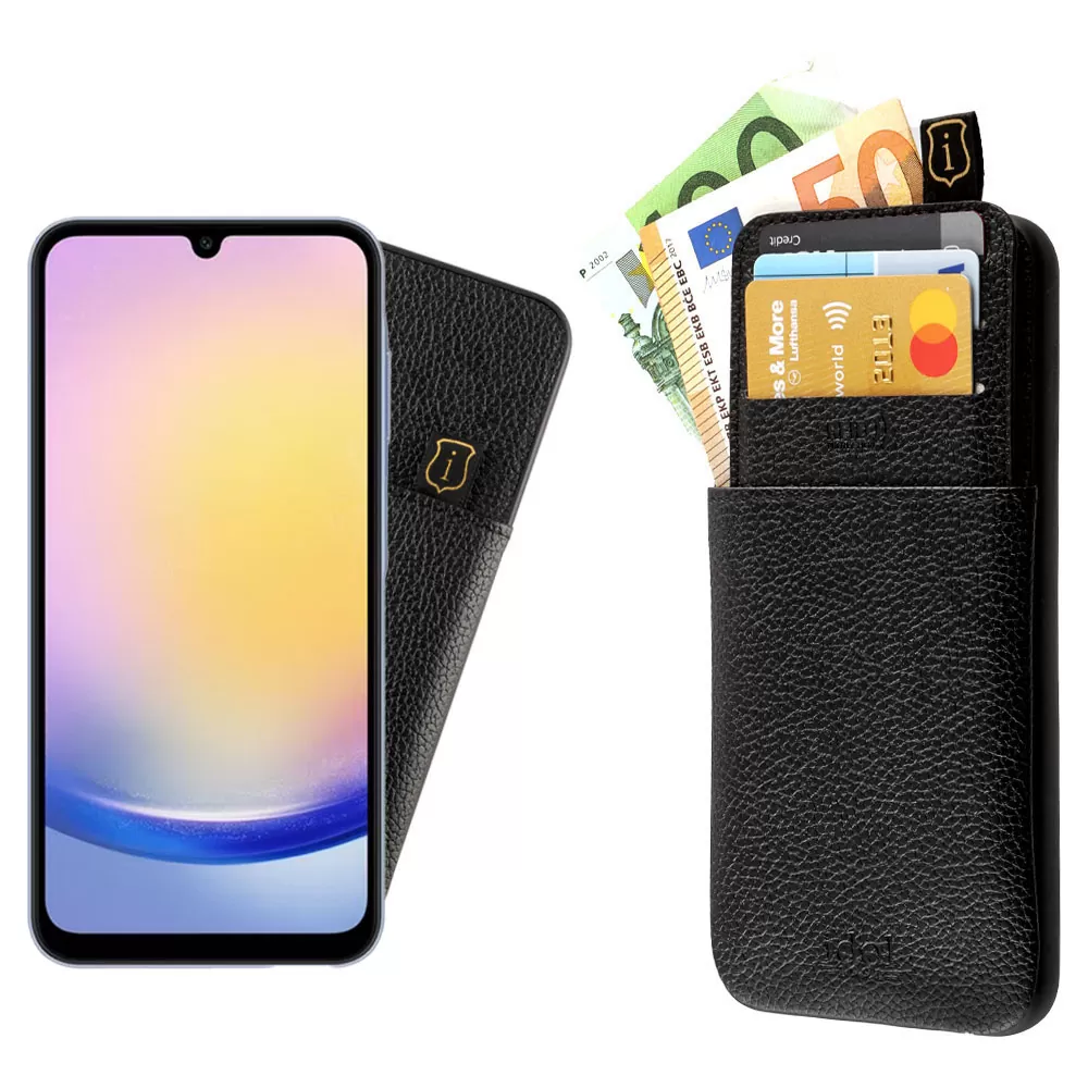 IDOL 1991 ANTI-RFID LEATHER SMART WALLET ΘΗΚΗ SAMSUNG A55 5G A556 6.6in CAMERA GUARD BLACK