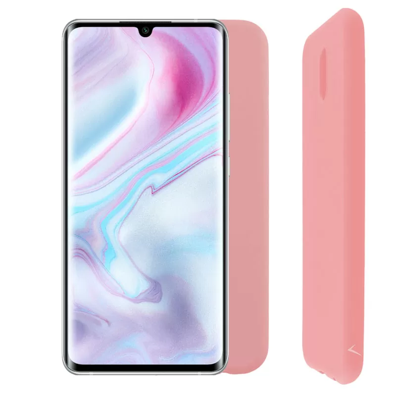 VOLTE-TEL SILICON TPU ΘΗΚΗ XIAOMI MI NOTE 10/MI NOTE 10 PRO 6.47in CAMERA GUARD PINK