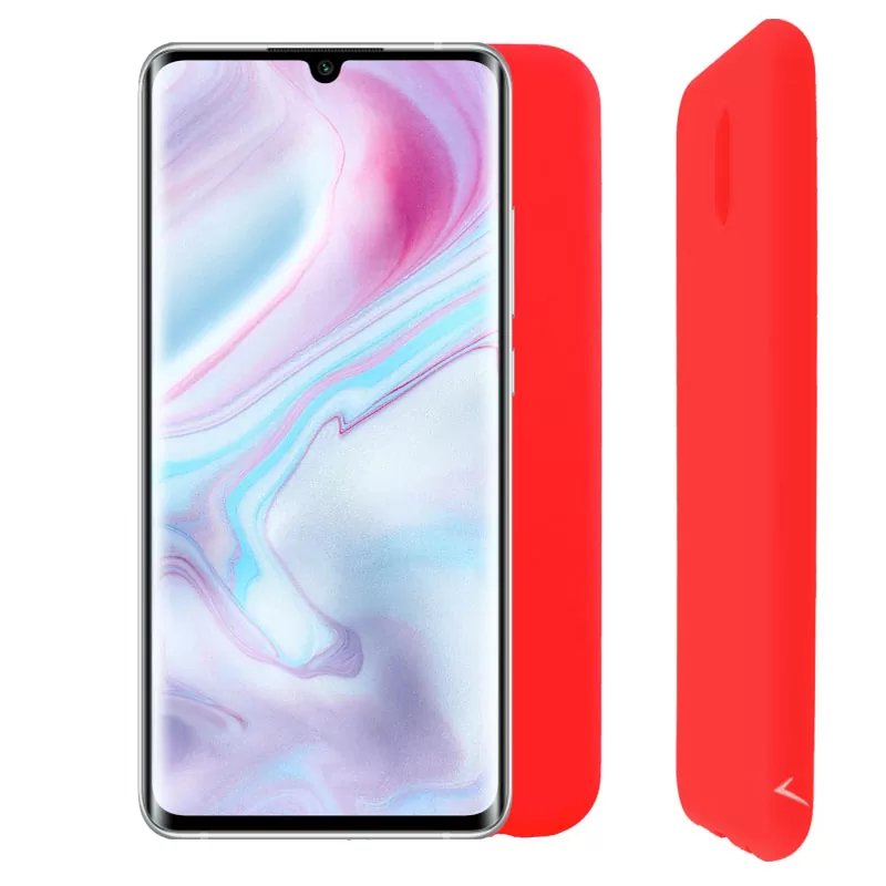 VOLTE-TEL SILICON TPU ΘΗΚΗ XIAOMI MI NOTE 10/MI NOTE 10 PRO 6.47in CAMERA GUARD RED
