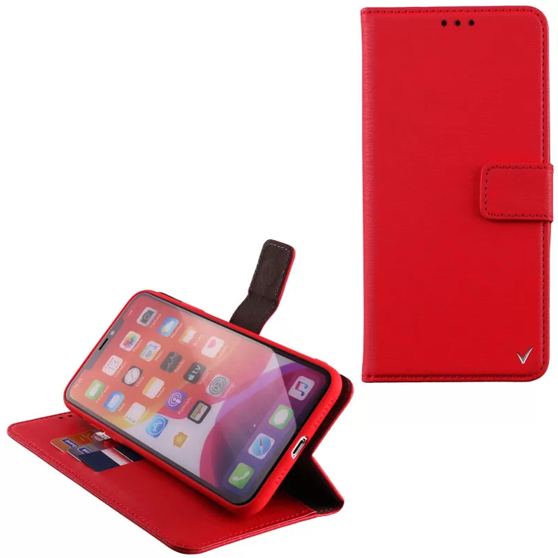 VOLTE-TEL ALLURE ΘΗΚΗ IPHONE 11 PRO 5.8in  MAGNET BOOK STAND CLIP RED