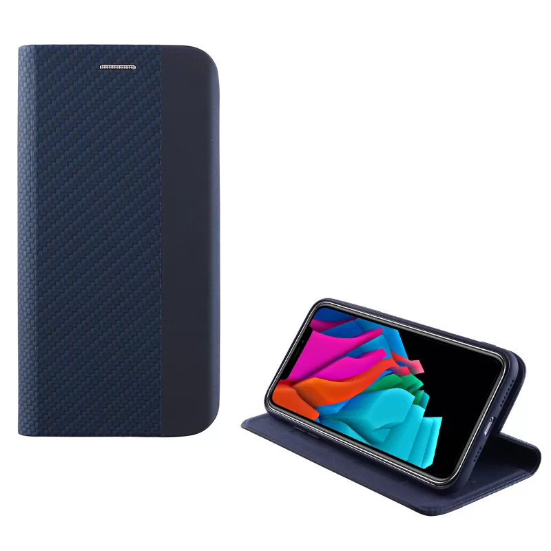 IDOL 1991 ELITE ΘΗΚΗ IPHONE XS MAX 6.5in  ANTI-RFID BOOK STAND BLUE
