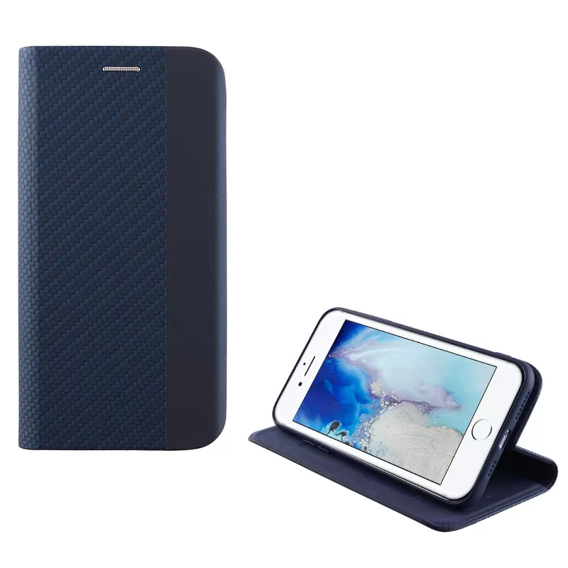 IDOL 1991 ELITE ΘΗΚΗ IPHONE SE 2022/IPHONE SE 2020/IPHONE 8/7 4.7in  ANTI-RFID BOOK STAND BLUE