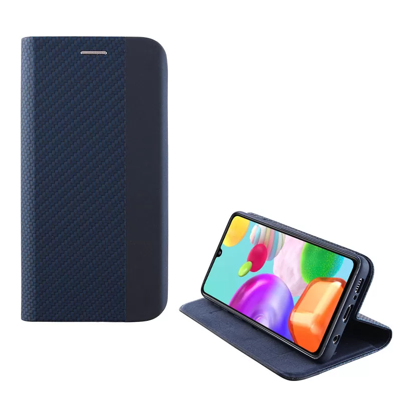 IDOL 1991 ELITE ΘΗΚΗ SAMSUNG A41 A415 6.1in  ANTI-RFID BOOK STAND BLUE