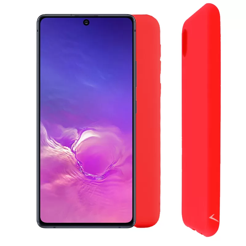 VOLTE-TEL SILICON TPU ΘΗΚΗ SAMSUNG S10 LITE G770 6.7in  CAMERA GUARD RED