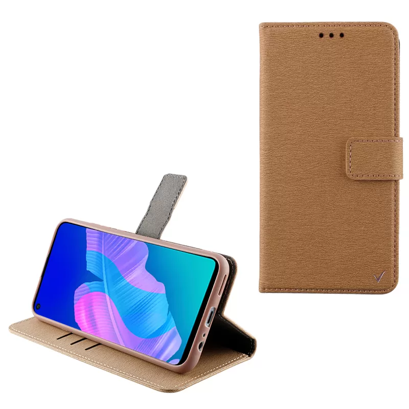 VOLTE-TEL ALLURE ΘΗΚΗ HUAWEI P40 LITE 6.4in  MAGNET BOOK STAND CLIP GOLD
