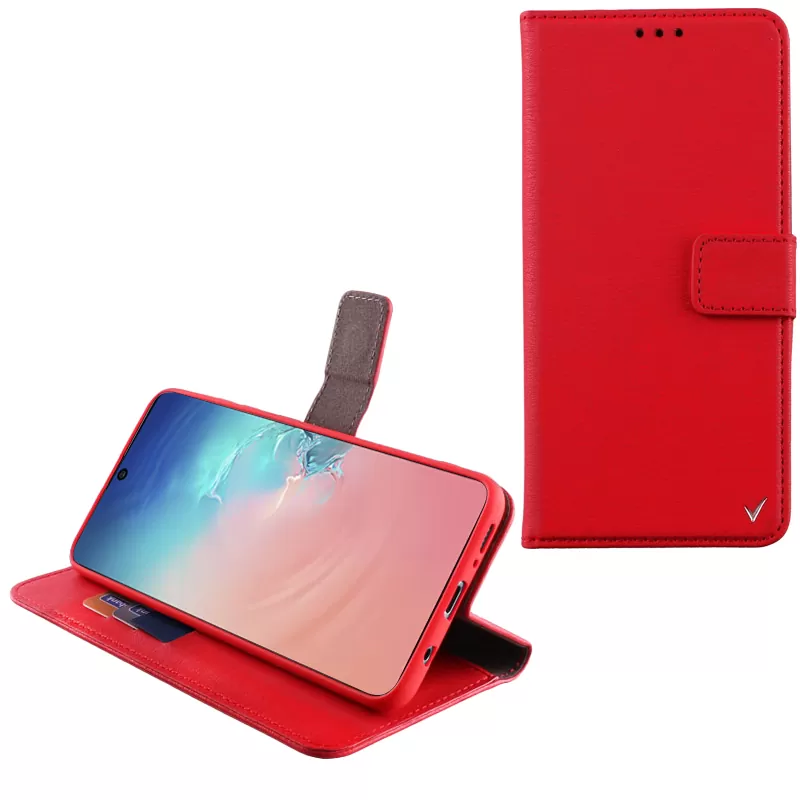 VOLTE-TEL ALLURE ΘΗΚΗ SAMSUNG S10 LITE G770 6.7in  MAGNET BOOK STAND CLIP RED