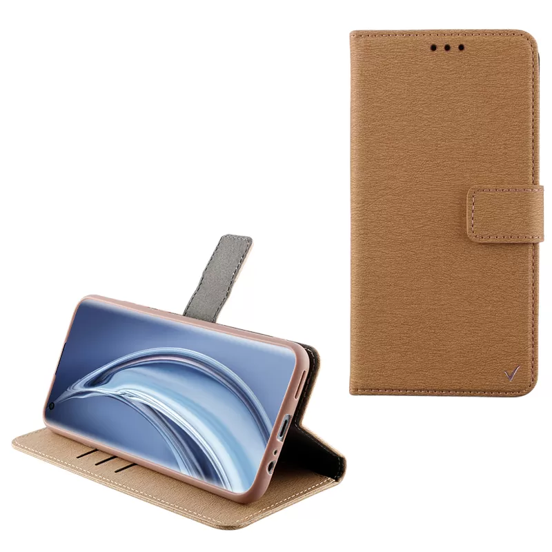 VOLTE-TEL ALLURE ΘΗΚΗ XIAOMI MI 10 5G 6.67in  MAGNET BOOK STAND CLIP GOLD