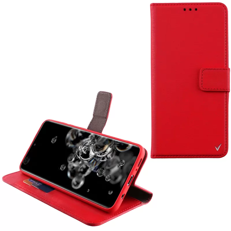 VOLTE-TEL ALLURE ΘΗΚΗ SAMSUNG S20 ULTRA G988 6.9in  MAGNET BOOK STAND CLIP RED
